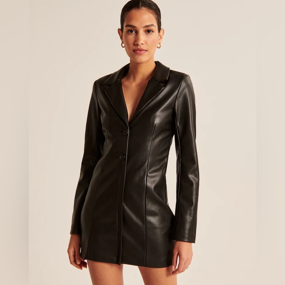 Abercrombie & Fitch Black Long Sleeve Dress